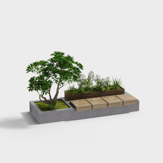 Urban Oasis Landscape 3D Model