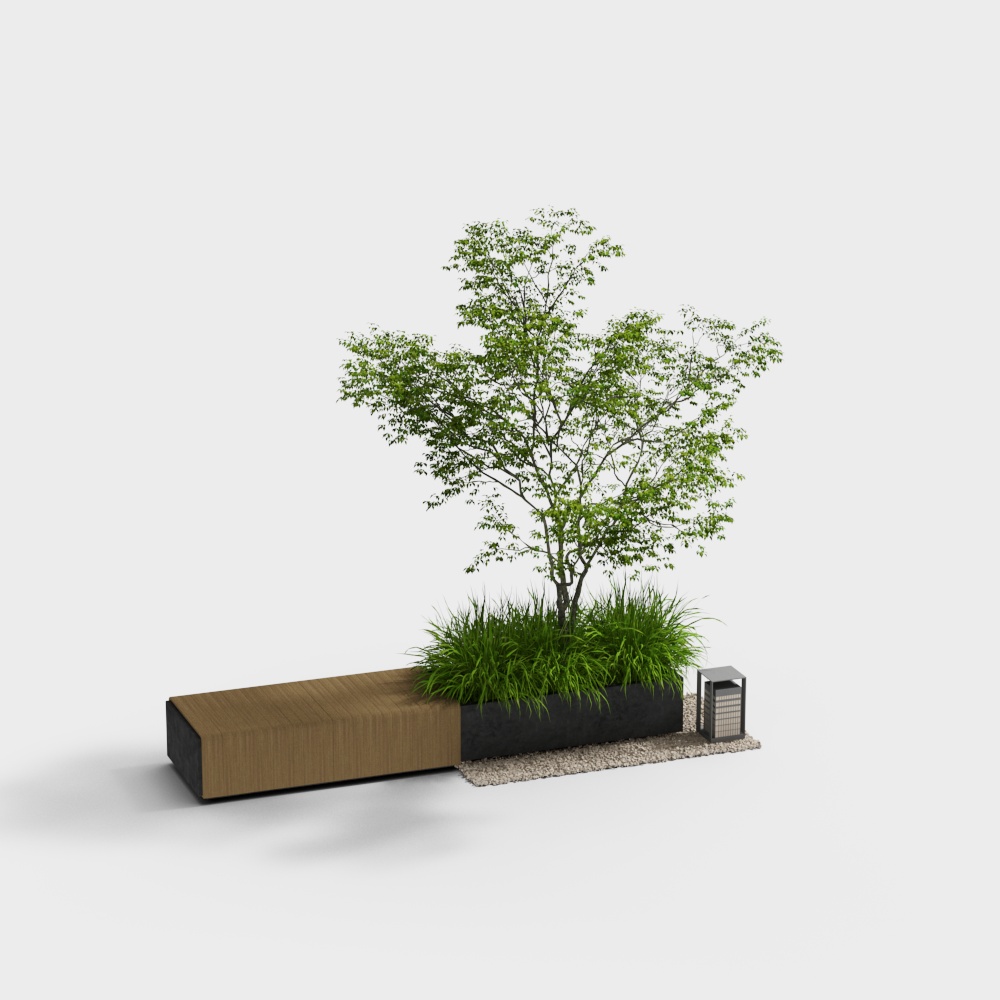 Tree pool flower pool seat