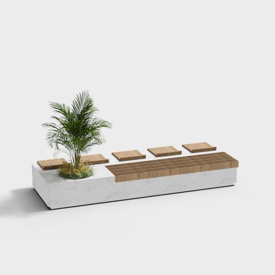 Urban Oasis Bench 3D model