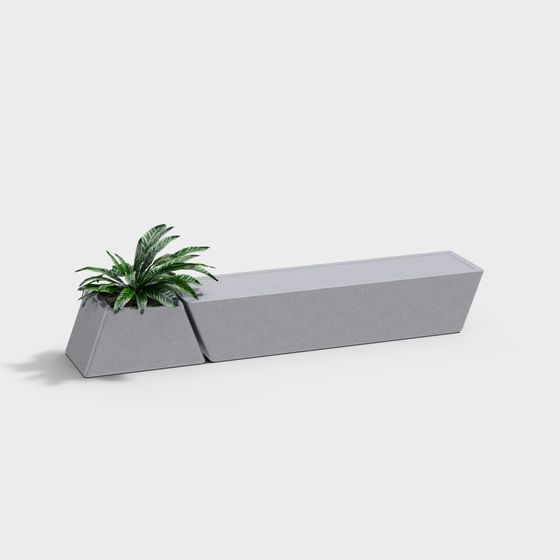 Urban Oasis Planter 3D model for Creative Projects