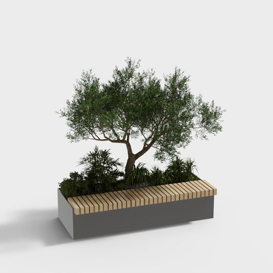 Urban Oasis 3D Model – A Lush Green Landscape