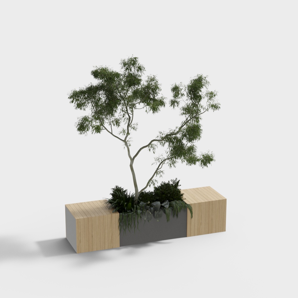 Tree pool flower pool seat