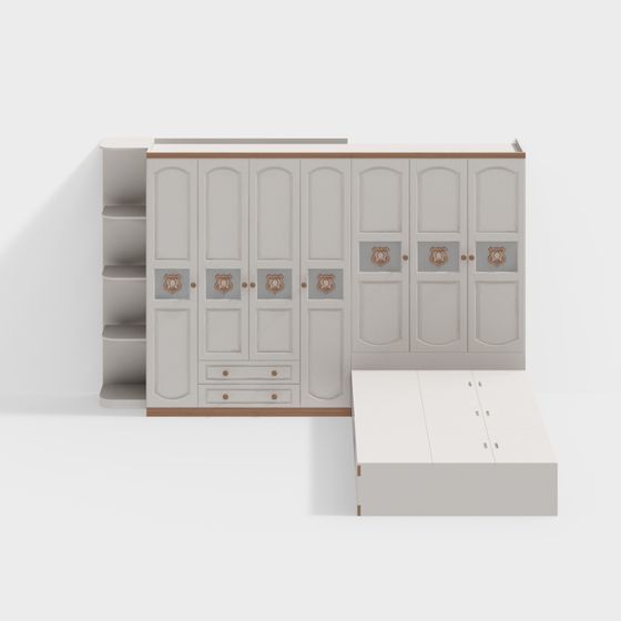 Urban Alley Storage Cabinet 3D model