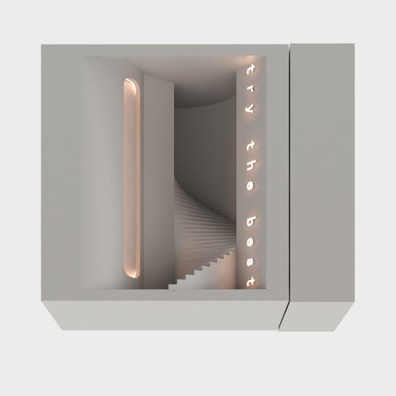 Light and Shadow Staircase 3D model