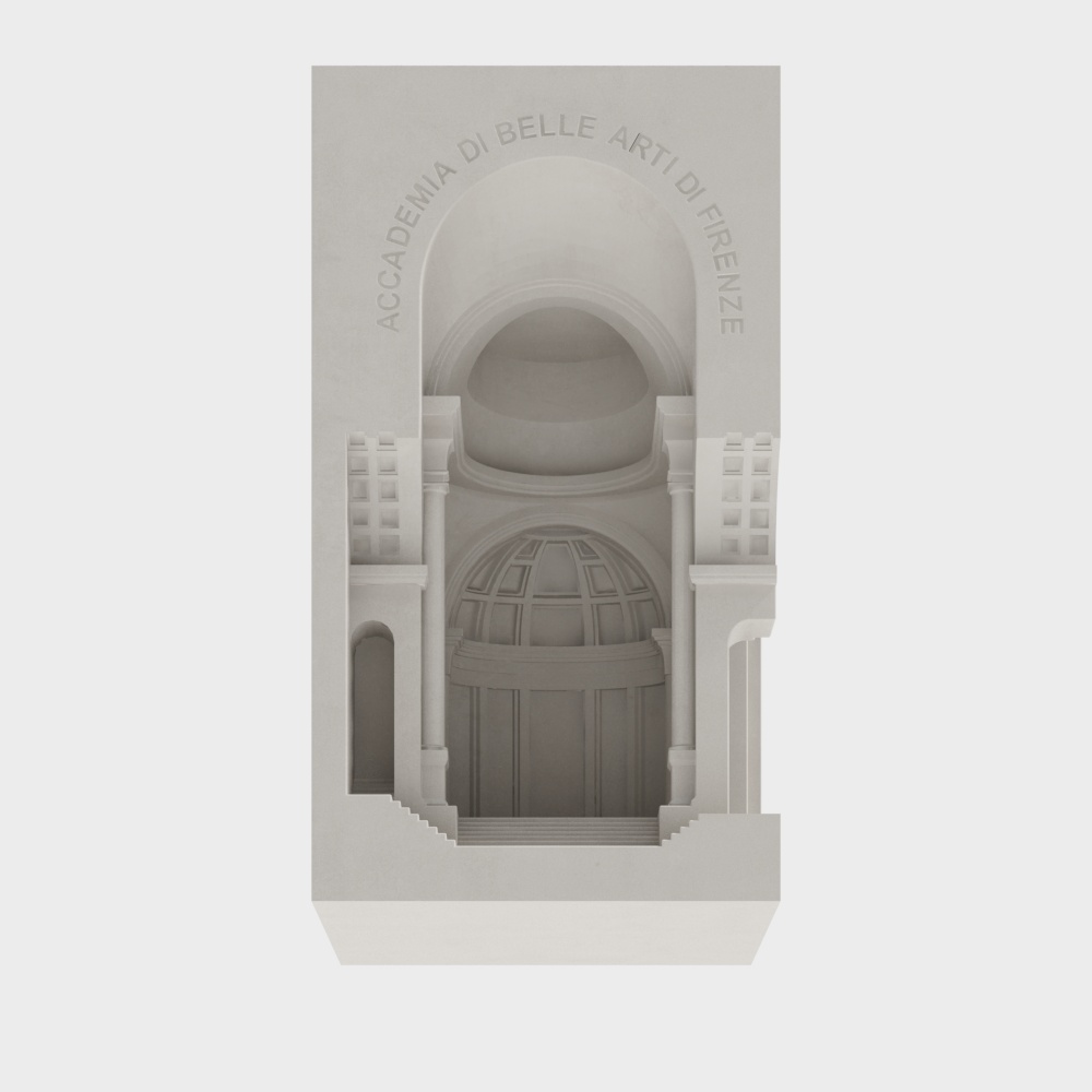 Modern embedded plaster lamp