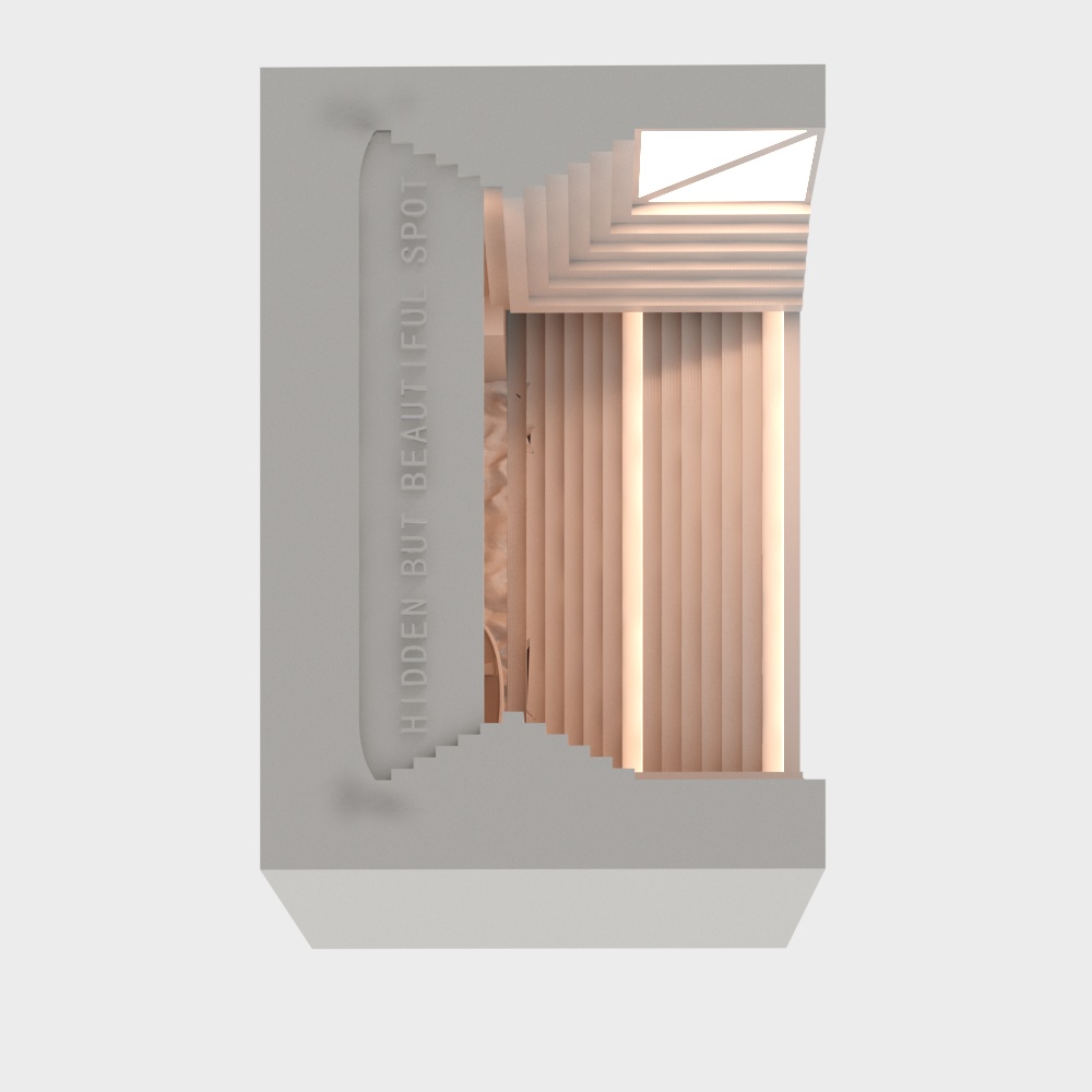 Lámpara de yeso empotrada moderna