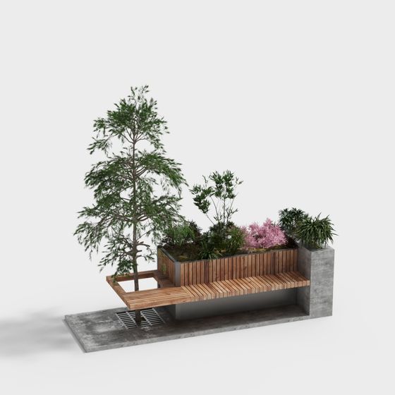 Vibrant Urban Oasis 3D model