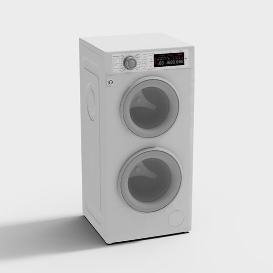 Machine à laver à double étage moderne