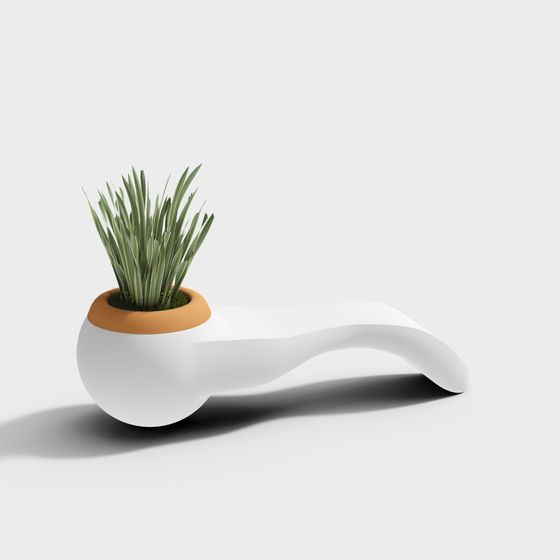 Flowing Planter 3D model