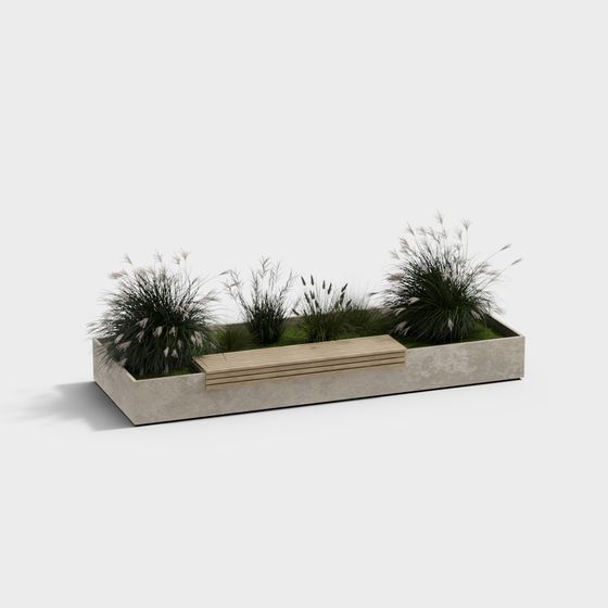 Urban Oasis Bench 3D model