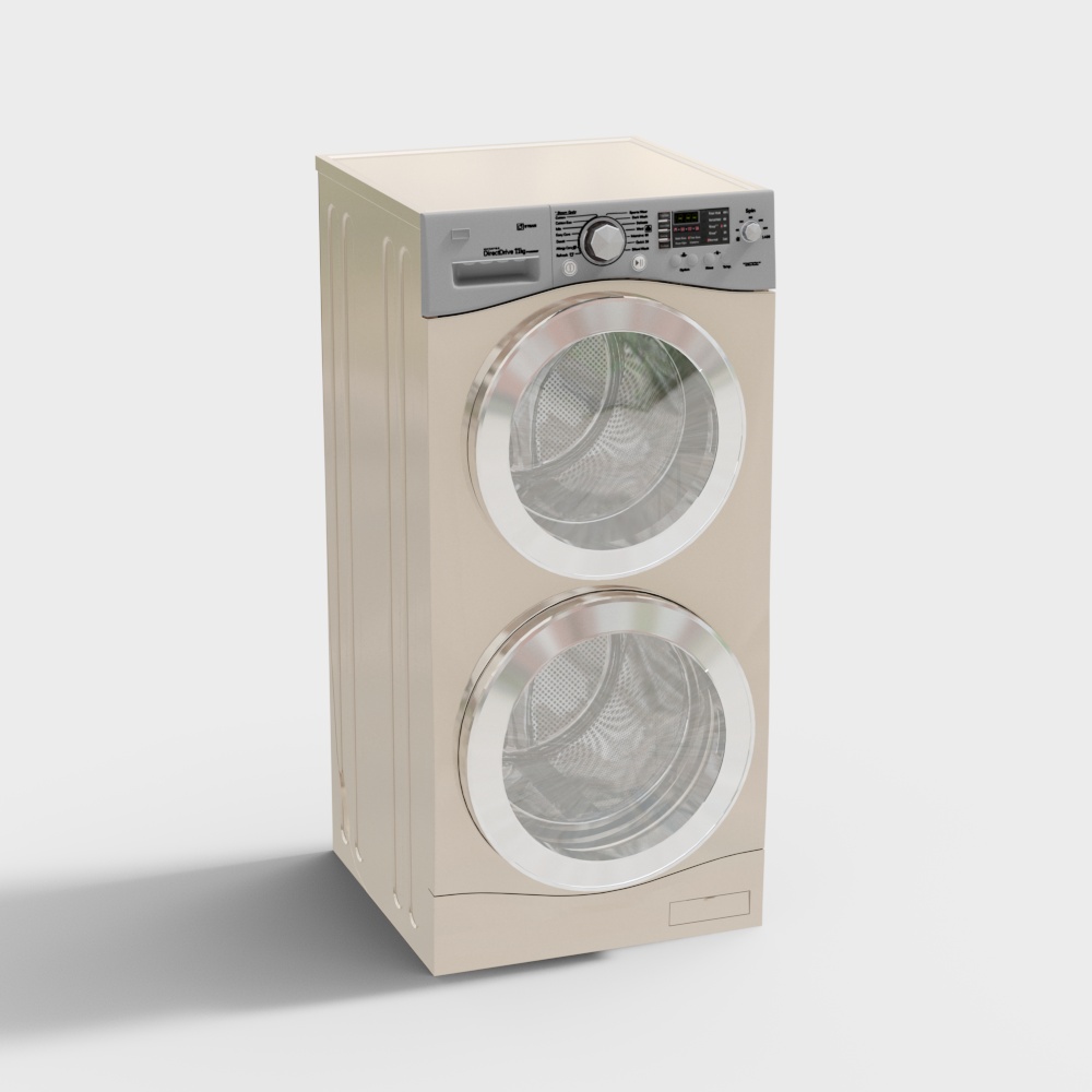 Modern double deck washing machine