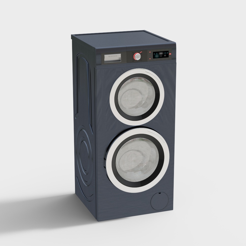 Modern double deck washing machine