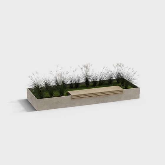 Urban Oasis Bench 3D model
