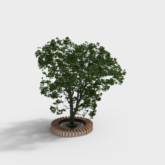 Realistic Low-Poly 3D Tree Model Design