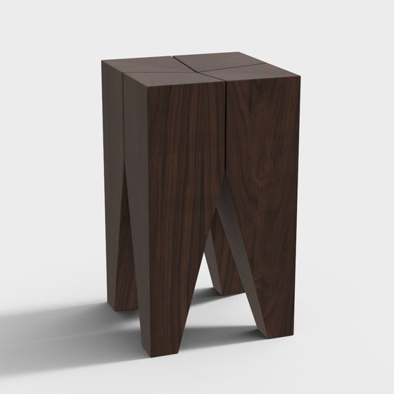 Split Leg Stool 3D model