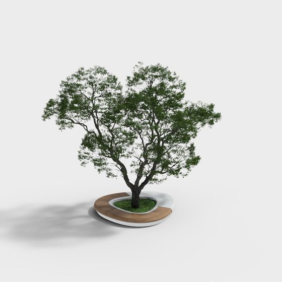 Vibrant Urban Oasis 3D Model Tree