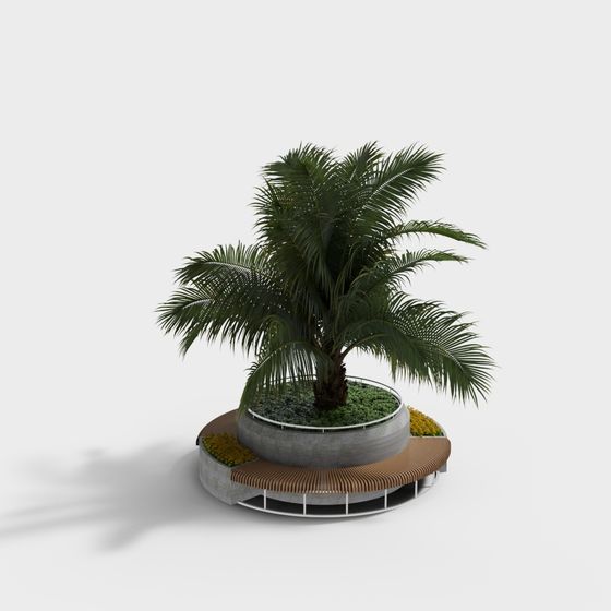 Tropical Oasis 3D model for Creative Design
