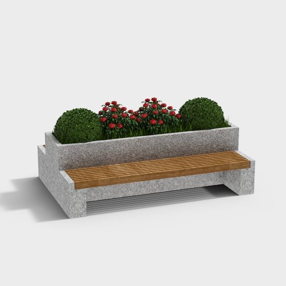 Urban Oasis Bench 3D model