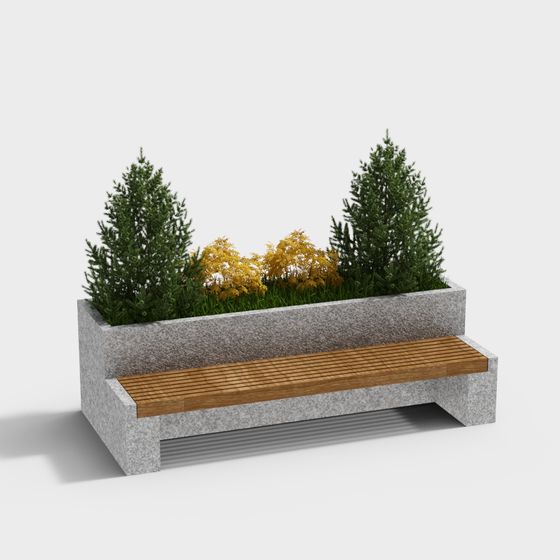 Urban Oasis Bench 3D model