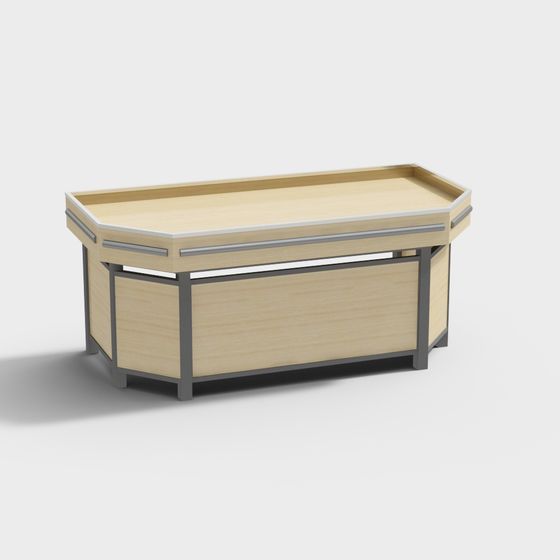 Urban Display Cabinet Low-Poly 3D model