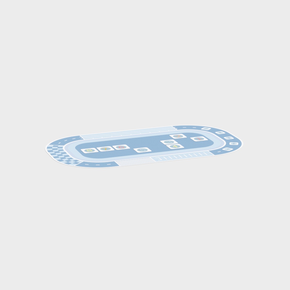 Dynamic Running Track 3D Model
