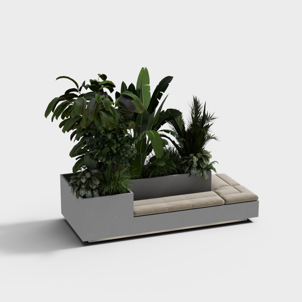 Outdoor tree pool seating