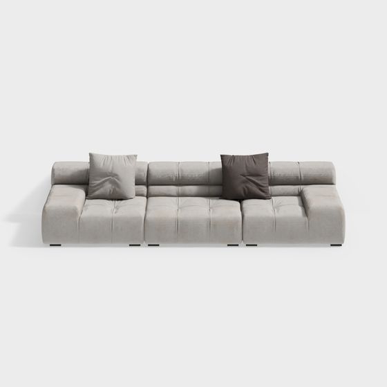 Urban Comfort 3D model Sofa - Elegant Minimalist Design