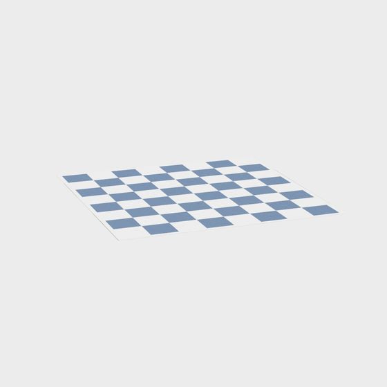 Low Poly Checkerboard Floor 3D model