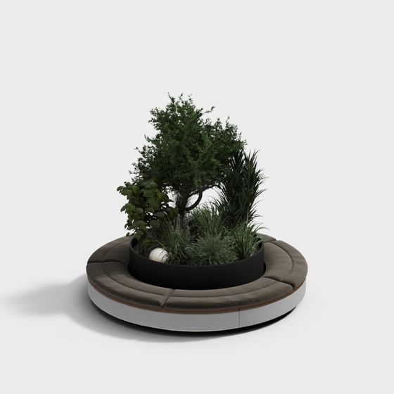 Round Table Garden 3D model