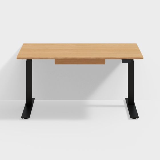 Lift Table 150cm 3D Model in Wood Color