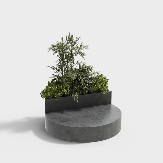 Urban Oasis Planter 3D model for Creative Spaces