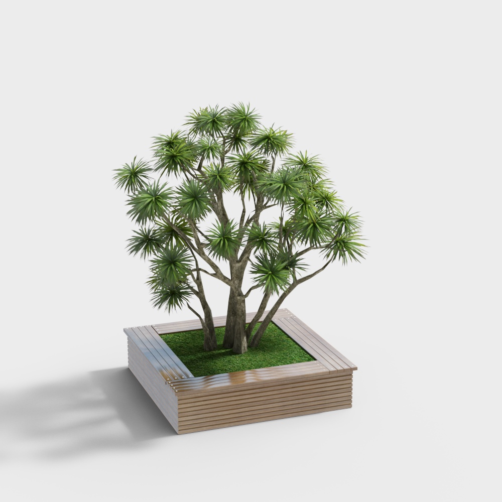 asientos de piscina de árbol