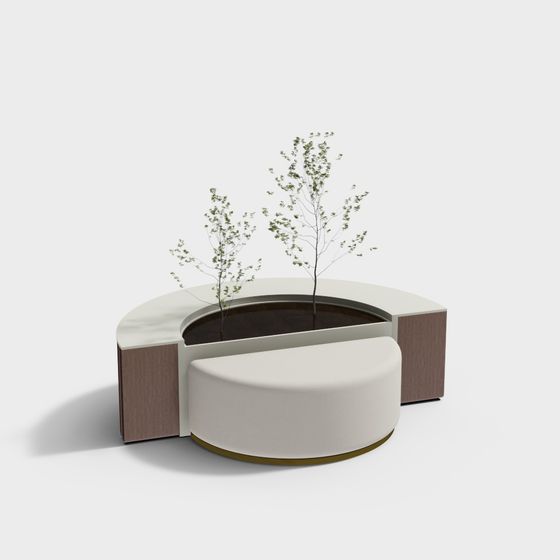 City Oasis Round Table 3D model