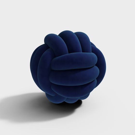 Low-Poly 'Ball' 3D Model with Realistic Texture