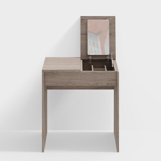 Elegant Modern Vanity Table 3D model