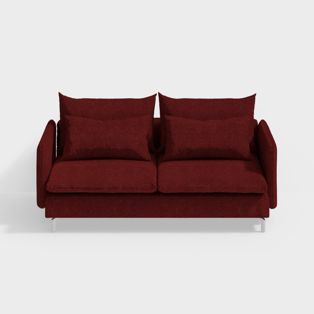 Fare Casa Copertura per Sofa a 3 Posti HELSINKI - Rosso