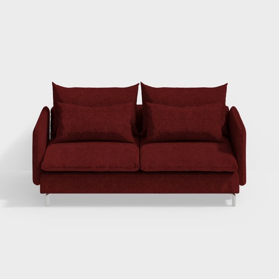 Fare Casa Copertura per Sofa a 3 Posti HELSINKI - Rosso