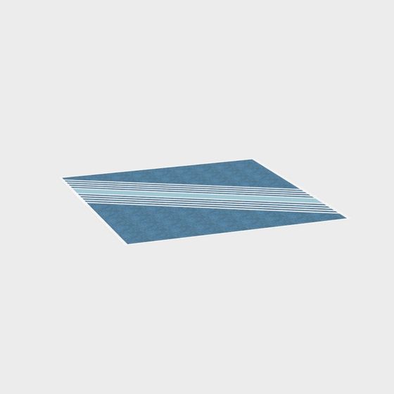 Sea Wave Rug 3D model
