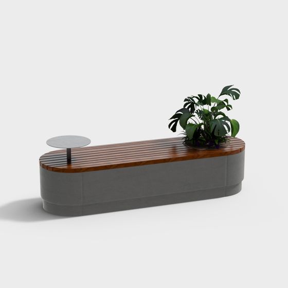 Urban Oasis Bench 3D model