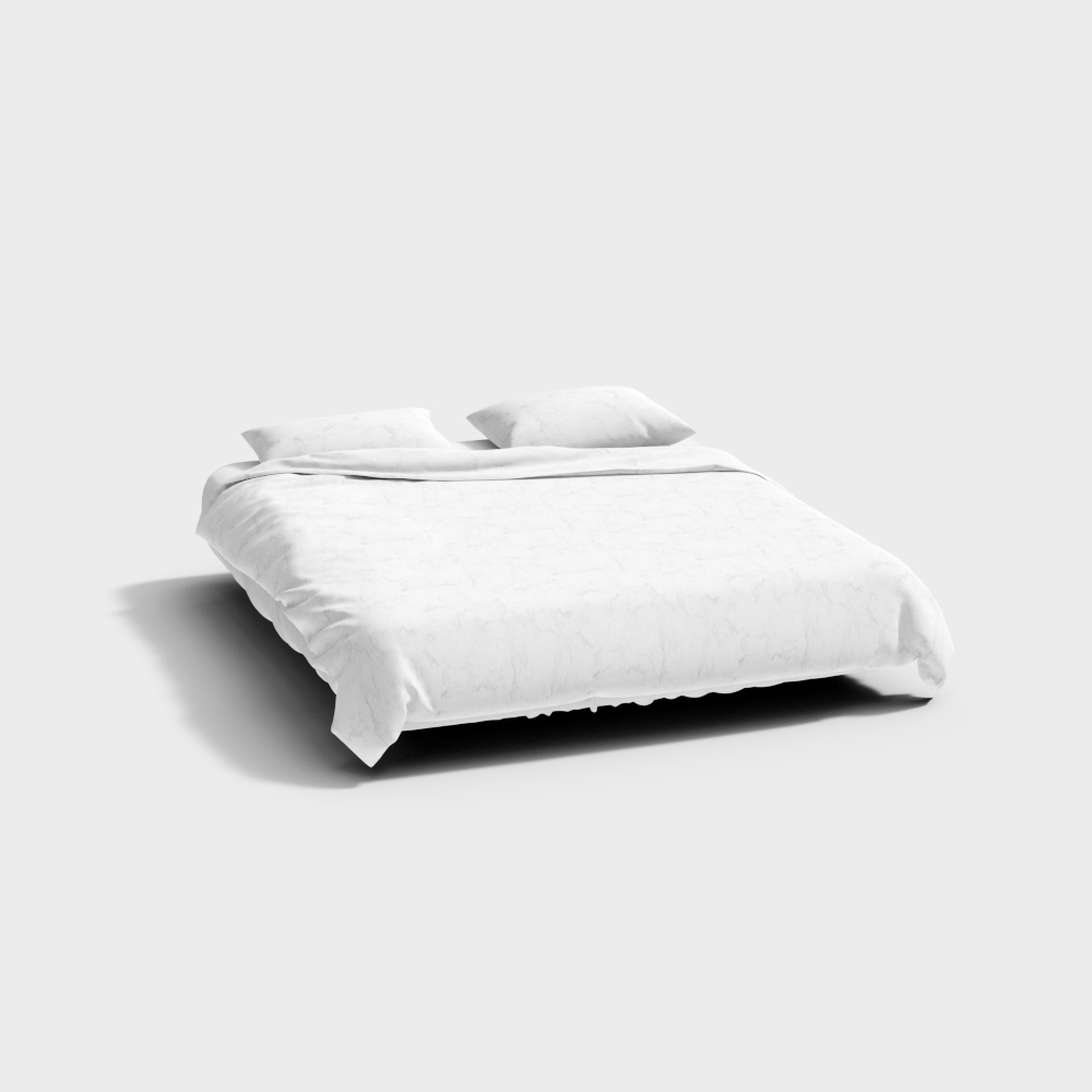 Come Home BLUE MORNING GLORY - ปลอกผ้านวมและปลอกหมอน 2 ใบ - 200x220 - หินอ่อนสีขาว