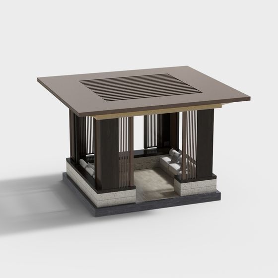 Stylish Low Polygon Building 3D model