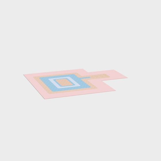 Abstract Geometric Carpet 3D model