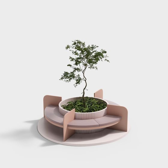 Urban Green Heart Low-Poly 3D model