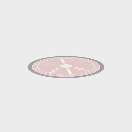 Stylish Round Table 3D Model