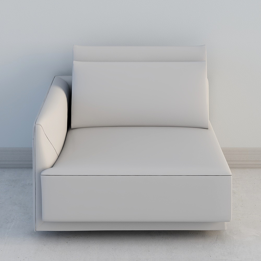 Modern Minimalist Low-Poly Sofa 3D model