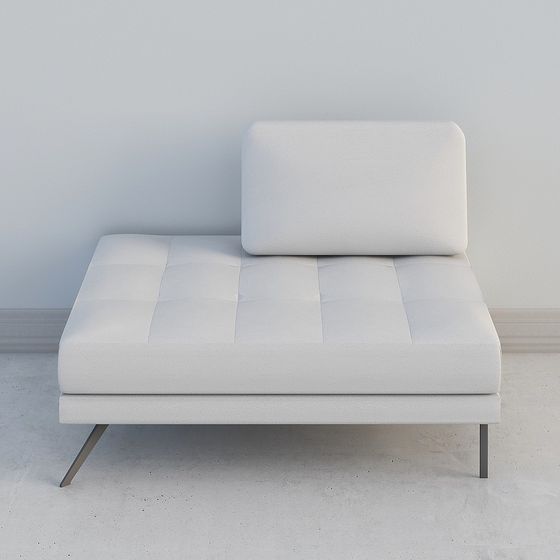 Minimalist 3D Sofa Model with High Detail
