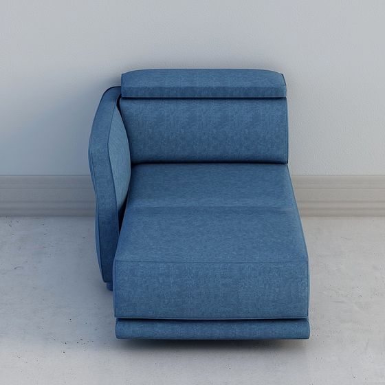 Urban Blue Sofa 3D model