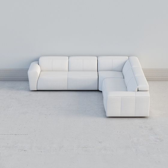 Urban Corner Couch 3D model for Modern Interiors