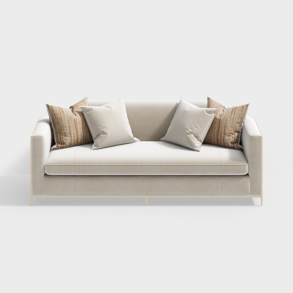 Light luxury multi-person sofa