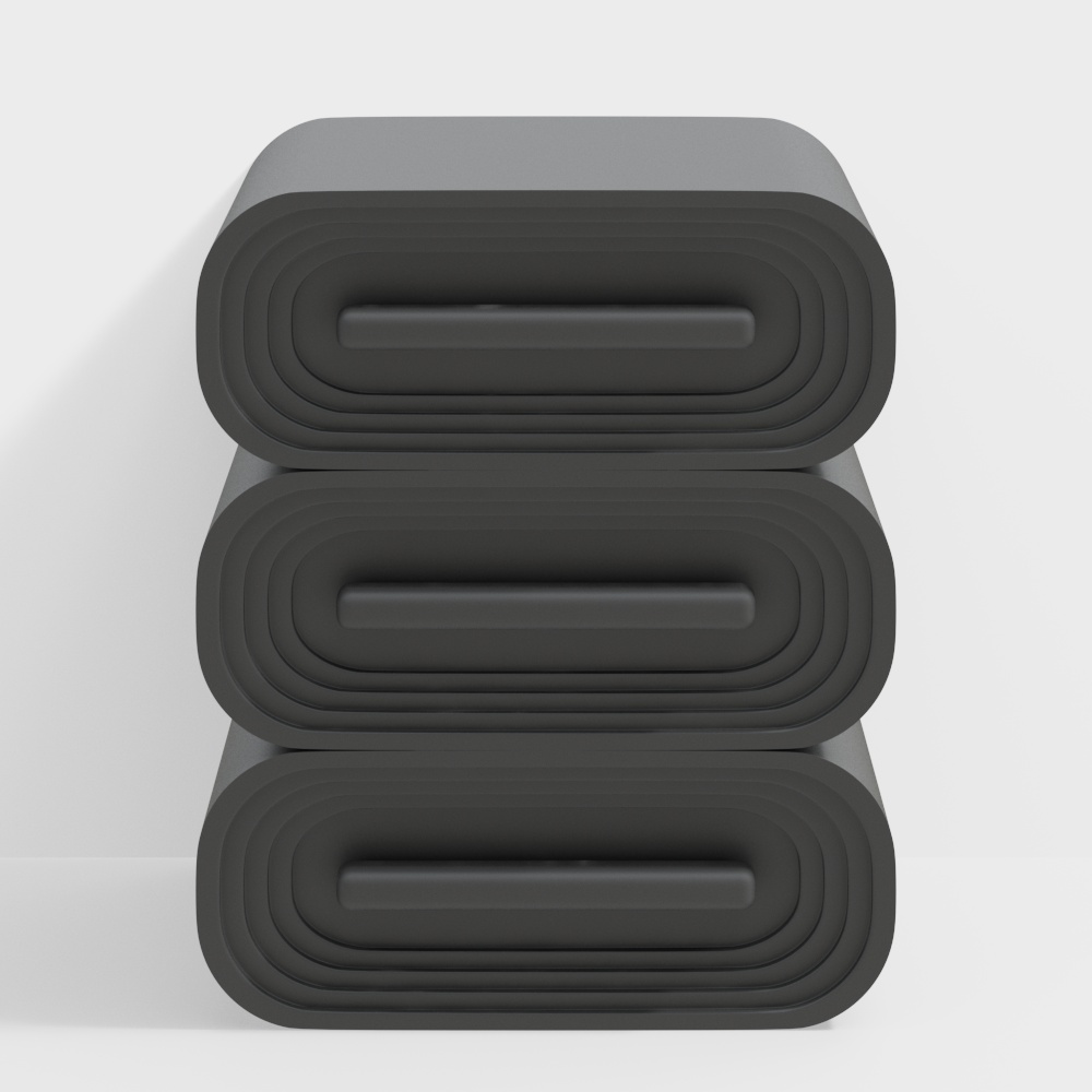 Современный прикроватный столик в кремовом стиле